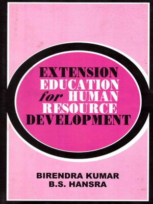 cover image of Extension Education for Human Resource Development